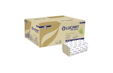 Papier essuie-mains pliage enchevêtré Lucart EcoNatural – Carton de 3800