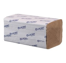 Papier essuie-mains pliage enchevêtré Lucart EcoNatural – Carton de 3800