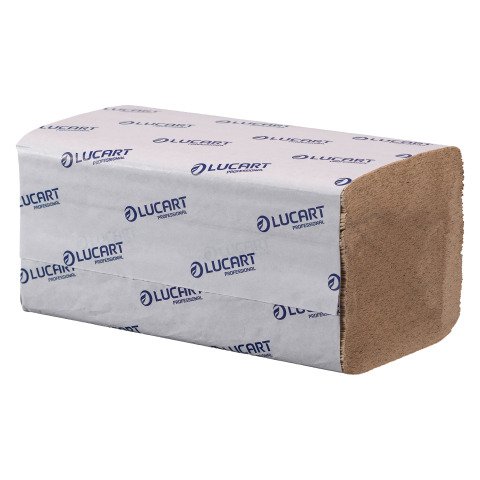 Secamano Lucart EcoNatural plegado en V - caja de 3800