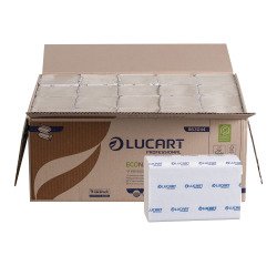 Papier essuie-mains pliage enchevêtré Lucart EcoNatural – Carton de 3800