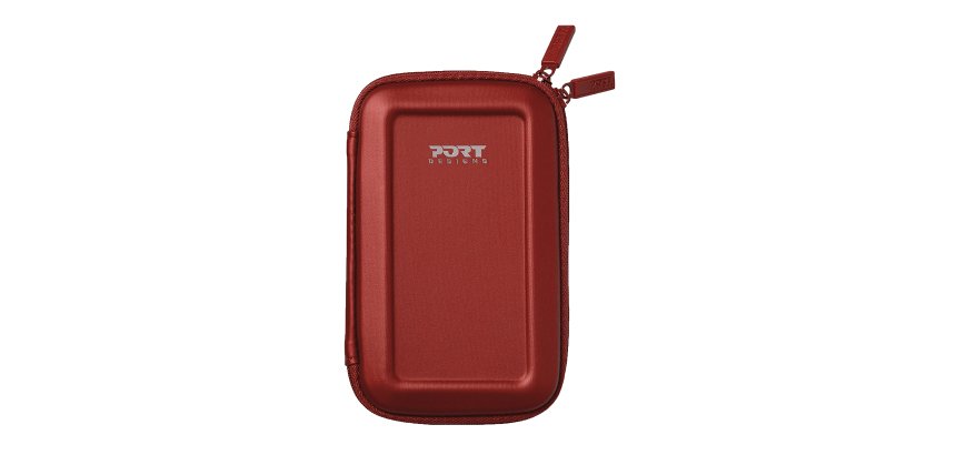 Etui universel Port pour disque dur 2,5" rouge