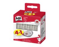 Pack de 4 correctores en seco Compact Pritt, ancho 4,2 mm - Longitud 10 m + 1 gratis