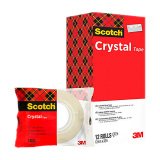 Pack 12 + 2 adhesive tape rolls Scotch Crystal translucent - length 33 m