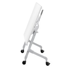 Table rabattable plateau blanc L 120 x P 70 cm - Galice Plus