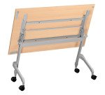 Table rabattable plateau hêtre L 120 x P 70 cm - Galice Plus