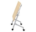 Table rabattable plateau hêtre L 120 x P 70 cm - Galice Plus