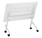 Table rabattable plateau blanc L 120 x P 70 cm - Galice Plus