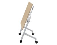 Table rabattable plateau chêne L 120 x P 70 cm - Galice Plus