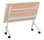 Table rabattable plateau chêne L 120 x P 70 cm - Galice Plus