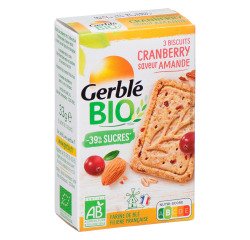 Gerblé cranberry met amandelsmaak Bio - pak van 33 g