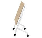 Table rabattable plateau chêne L 120 x P 70 cm - Galice Plus