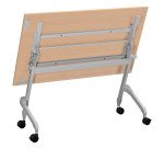 Table rabattable plateau chêne L 120 x P 70 cm - Galice Plus