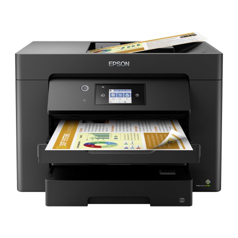 Epson Imprimante Multifonction 4 en 1 Jet d'encre A3 Couleur Wifi Workforce WF7830DTWF