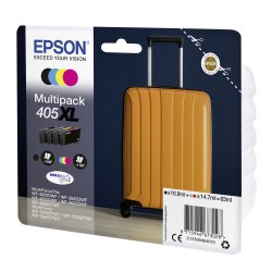 Epson 405XL Original Ink Cartridge C13T05H640 Black, Cyan, Magenta, Yellow Pack of 4 Multipack