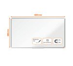 Tableau blanc laqué Premium+ 16/9e Nobo