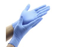 Guantes desechables de nitrilo color azul - caja de 100