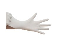 Guantes desechables de látex color blanco Talla  S - caja de 100