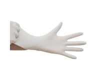 Guantes desechables de látex color blanco