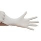 Guantes desechables de látex no empolvado color blanco - caja de 100