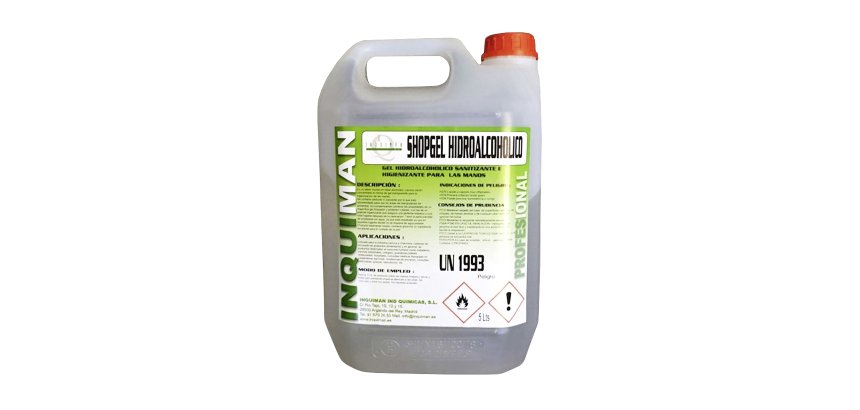  Gel hidroalcohólico desinfectante ShopGel - garrafa de 5 L