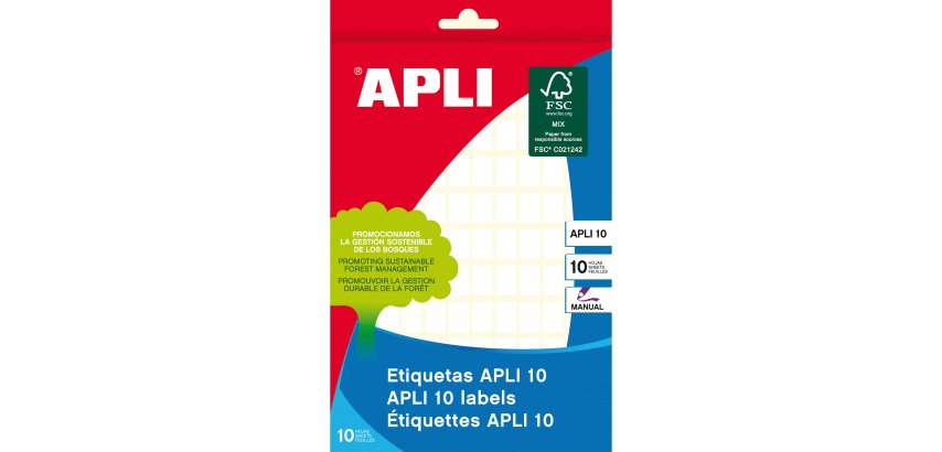 Etiquetas 8 x 12 mm Blancas Apli 1632