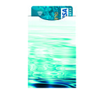 Paquet de 5 étuis protège carte bancaire anti-RFID décor matière