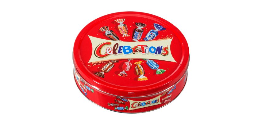 Range of chocolates Celebrations - metal tin 435 g