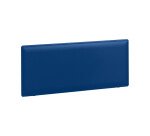Lateral acoustic desk screen for desks Ecla W 80 cm indigo blue