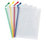 Bolsas de documentos Tarifold A4 reforzados con cremallera Colores surtidos -Paquete de 8 Bolsas