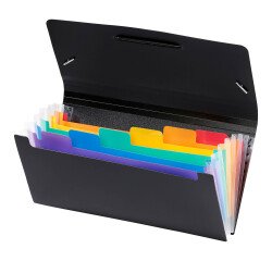 Pultordner in Plastik Format Scheck 6 Verteilungen Rainbow Viquel