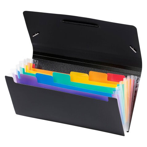 Pultordner in Plastik Format Scheck 6 Verteilungen Rainbow Viquel