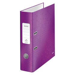 Classeur à levier cartonné Leitz Wow A4 - Dos 8 cm