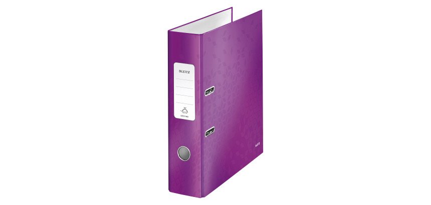 Classeur à levier cartonné Leitz Wow A4 - Dos 8 cm