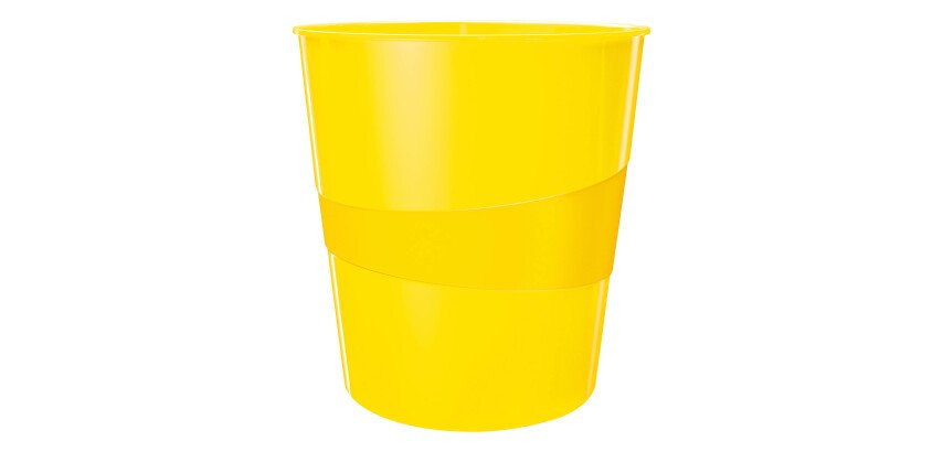 Papierkorb plastik Leitz Wow gelb15 L
