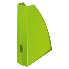 Magazine holder Leitz Wow back 7,5 cm - green