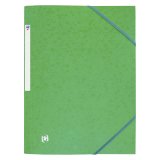 Chemise à élastique 3 rabats carte Oxford 24 x 32 cm dos 2,5 cm verte