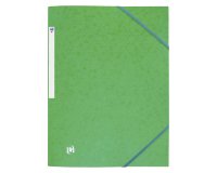 Chemises à élastique en carton au format A4 - Dos 2 à 3 cm - Oxford - vert