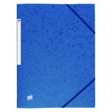 Eckspannmappe A4 mit Etikett 5/10E 350 g - Blau