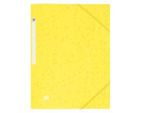 Chemises à élastique en carton au format A4 - Dos 2 à 3 cm - Oxford - jaune