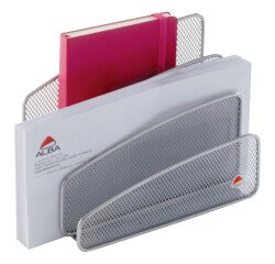 Letter holder MESHLETTER 3 compartments metal grey