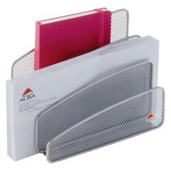 Letter holder MESHLETTER 3 compartments metal grey