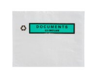 Self-adhesive sleeves documents "documents ci-inclus" 100% recyclable 162 x 120 mm - box of 250