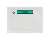 EN_Pochette adhésive porte-document "documents ci-inclus" 100 % recyclable 228 x 165 mm - Boîte de 250