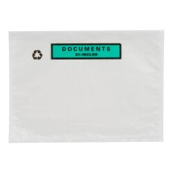 Pochette adhésive porte-document  "documents ci-inclus" 228 x 165 mm - Boîte de 250