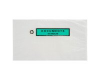 Self-adhesive sleeves documents "documents ci-inclus" 100% recyclable 228 x 120 mm - box of 250