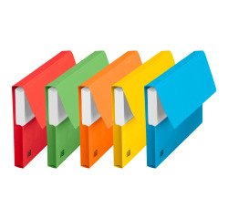 Subcarpeta canguro con fuelle Oxfors colores vivos A4 paquete de 50