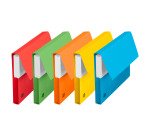 Chemise pochette à soufflet carte Oxford 32 cm couleur vive - Paquet de 50