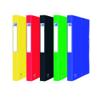 Chemises Eurobox carte lustrée couleurs assorties Oxford - 2,5 cm