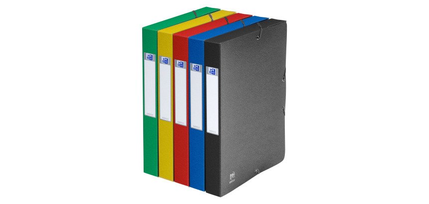 Chemise box Oxford Eurobox 24 x 32 cm dos 6 cm - couleurs assorties
