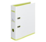 Classeur à levier plastifié Oxford My Colour blanc intérieur couleurs assorties - Dos 8 cm 